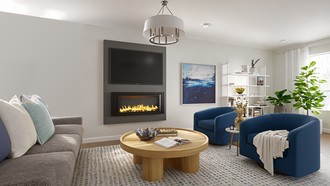 Coastal Living Room by Havenly Interior Designer Shadnaz