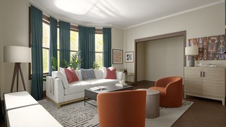 Modern, Traditional, Transitional, Global, Organic Modern Living Room by Havenly Interior Designer Charlee