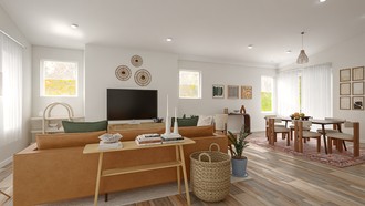 Modern, Bohemian Living Room by Havenly Interior Designer Alyssa