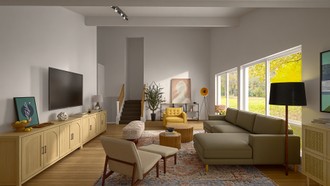 Midcentury Modern Living Room by Havenly Interior Designer Juan