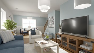 Coastal Living Room by Havenly Interior Designer Shadnaz