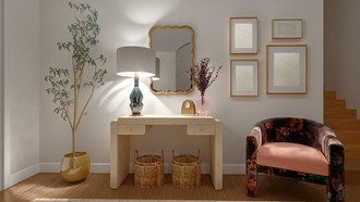Eclectic Entryway by Havenly Interior Designer Julia