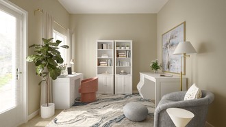 Glam Reading Room by Havenly Interior Designer Tatiana