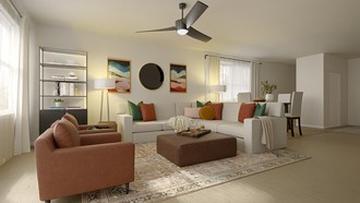 Contemporary, Modern, Classic, Transitional, Contemporary Luxe Living Room by Havenly Interior Designer Kait