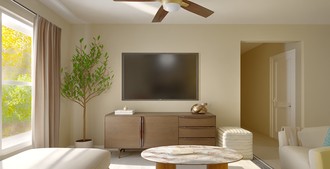 Modern, Transitional Living Room by Havenly Interior Designer Verónica