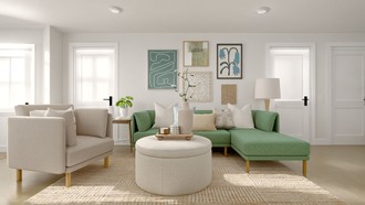 Midcentury Modern, Scandinavian, Midcentury Scandi Living Room by Havenly Interior Designer Montserrat