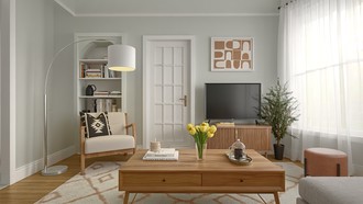 Midcentury Scandi Living Room by Havenly Interior Designer Juan
