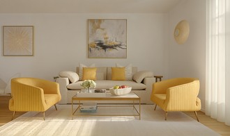 Glam, Inspired Modern Living Room by Havenly Interior Designer Deepa