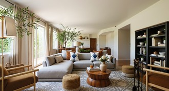 Contemporary Living Room by Havenly Interior Designer Sophia