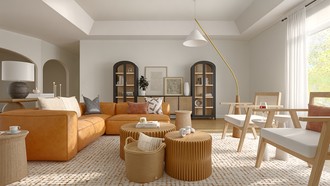 Bohemian, Coastal, California Cool Living Room by Havenly Interior Designer Abigail