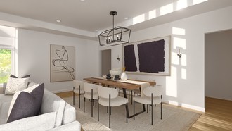 Modern, Minimal, Scandinavian Dining Room by Havenly Interior Designer Jamie