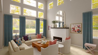 Modern, Glam Living Room by Havenly Interior Designer Courtney