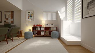 Inspired Modern, Warm Transitional Living Room by Havenly Interior Designer Deepa