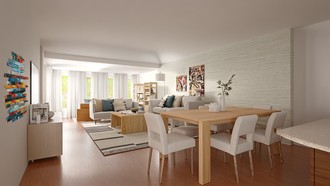 Modern, Coastal, Midcentury Scandi Living Room by Havenly Interior Designer Katherin