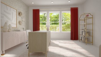 Classic, Glam Office by Havenly Interior Designer Tabitha