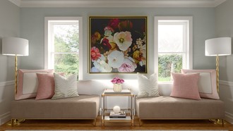 Glam, Transitional Living Room by Havenly Interior Designer Olive