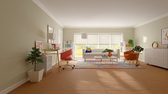 Eclectic Living Room by Havenly Interior Designer Stefanny