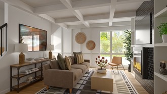 Modern, Industrial, Farmhouse Living Room by Havenly Interior Designer Florencia