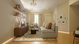 Contemporary, Traditional, Transitional Living Room by Havenly Interior Designer Ana