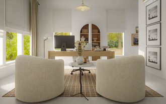 Classic, Transitional, Organic Modern, Warm Transitional, New Classic Office by Havenly Interior Designer Camila