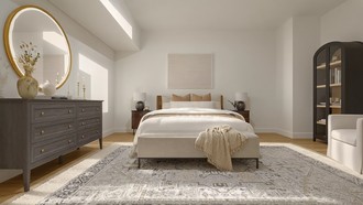 Warm Transitional Bedroom by Havenly Interior Designer Kennedy