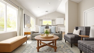 Classic, Transitional Living Room by Havenly Interior Designer Meagan