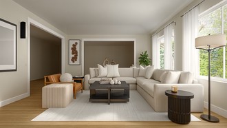 Organic Modern Living Room by Havenly Interior Designer Marina