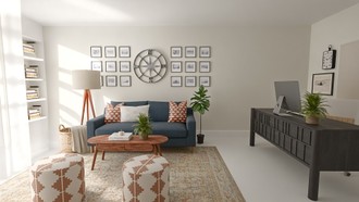 Classic, Bohemian, Rustic Office by Havenly Interior Designer Tabitha
