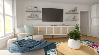 Coastal Living Room by Havenly Interior Designer Tabitha