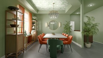 Eclectic, Glam Dining Room by Havenly Interior Designer Lauren