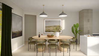 Scandinavian, Inspired Modern, Organic Modern Dining Room by Havenly Interior Designer Esther