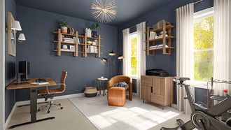 Midcentury Modern Office by Havenly Interior Designer Ivan