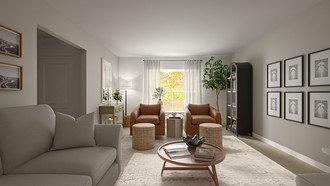 Transitional Living Room by Havenly Interior Designer Camila