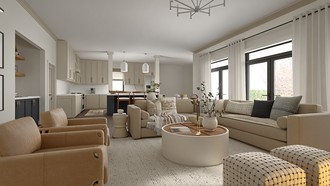 Eclectic, Transitional, Inspired Modern Living Room by Havenly Interior Designer Andrea