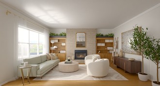 Modern, Eclectic, Scandinavian Living Room by Havenly Interior Designer Michelle