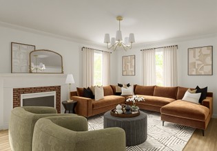 Transitional, Inspired Modern, Organic Modern, Warm Transitional Living Room by Havenly Interior Designer Giovanna