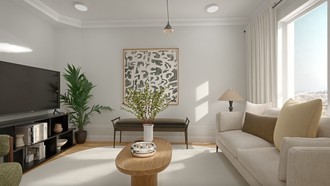Parisian Modern, Organic Modern, Artful Eclectic Living Room by Havenly Interior Designer Karina
