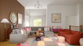 Modern, Eclectic, Traditional Living Room by Havenly Interior Designer Giovanna