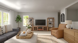 Farmhouse, Modern Cottage, Traditional Charm Living Room by Havenly Interior Designer Karina