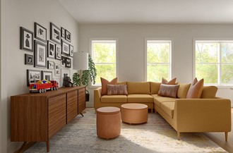 Contemporary Living Room by Havenly Interior Designer Olive