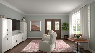 Transitional, Modern Cottage Living Room by Havenly Interior Designer Sara