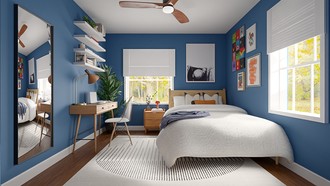 Midcentury Modern Bedroom by Havenly Interior Designer Valeria