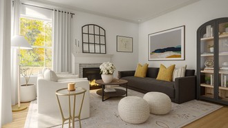 California Cool, Modern Cottage Living Room by Havenly Interior Designer Martha