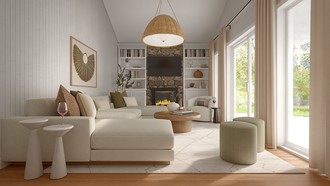 Coastal, Organic Modern Living Room by Havenly Interior Designer Andrea