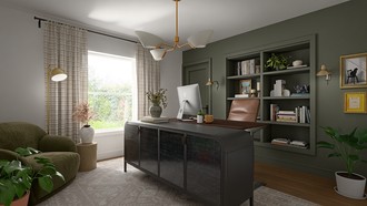 Transitional Office by Havenly Interior Designer Camila