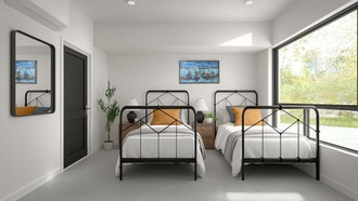 Minimal, Scandinavian, Midcentury Scandi, New Classic Bedroom by Havenly Interior Designer Montserrat