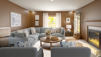 Coastal, Farmhouse Living Room by Havenly Interior Designer Martha