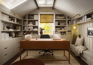 Classic, Traditional, Rustic, Warm Transitional, New Classic, Modern Cottage, Traditional Charm Office by Havenly Interior Designer Camila