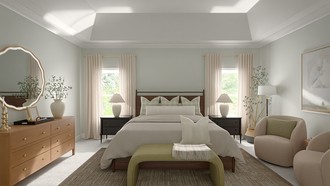 Modern, Transitional, Midcentury Modern Bedroom by Havenly Interior Designer Helen