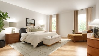 Contemporary, Artful Eclectic Bedroom by Havenly Interior Designer Lilia